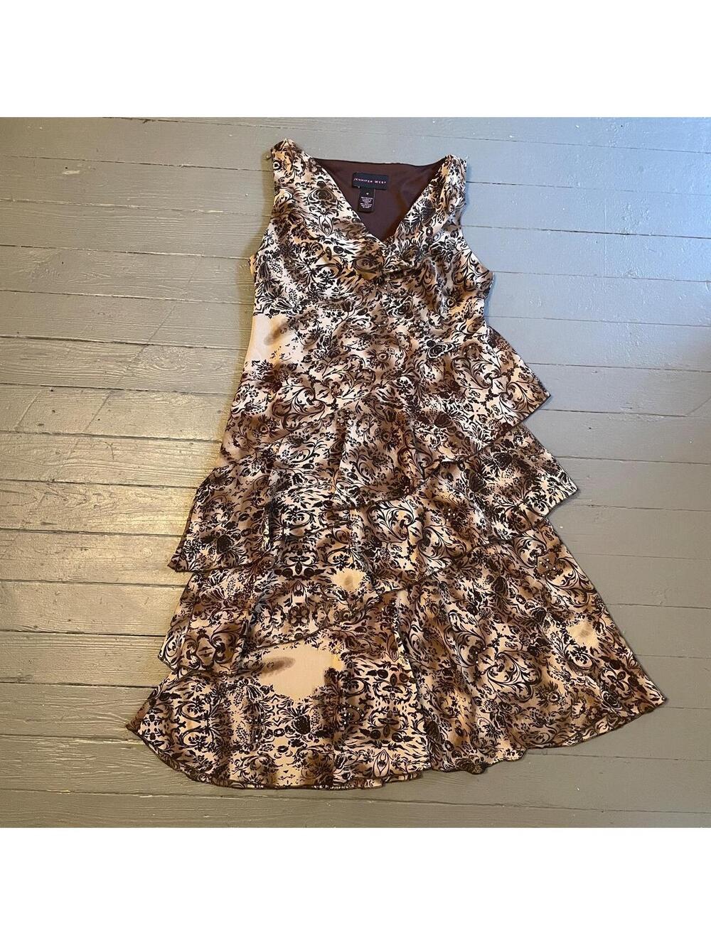 Jennifer West Women's Brown and Multi Dress